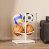 Estante para guardar pelotas, estante para guardar baloncesto escolar, estante de baloncesto interior de múltiples niveles, estante para exhibir equipo de voleibol y fútbol
