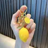 Llavero de Azúcar Naranja de Resina, Exquisito y Lindo, Colgante Realista de Fruta Bebé, Llavero de Coche, Pequeño Regalo al por Mayor