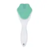 Escova de Limpeza Facial Manual de Silicone Cabo Escova de Lavar Rosto Massagem Silicone Macio Limpeza de Poros Silicone Limpador Facial