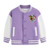 Uniforme de beisebol infantil de espessura média casaco para meninos Primavera e Outono novos meninos Wangwang roupas da equipe inverno fleece-lined top