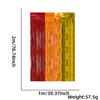 Nova cortina de seda chuvosa com costura tricolor decoração de festa de feriado cortina de fundo cortina de porta de seda chuvosa vermelho laranja dourado carnaval