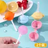 Molde de sorvete pirulito para crianças, molde de picolé, molde de pirulito de silicone macio, bandeja mini para picolé caseiro