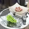 2025 Nueva Mesa de Centro Plato de Frutas Lujo Ligero Exhibidor de Dulces Snack Sala de Estar Caja de Almacenamiento para el Hogar Plato de Frutas