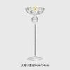 Candelabro de rayas de patas altas de estilo europeo, decoración del hogar, suministros para bodas, cenas románticas a la luz de las velas, accesorios para candelabros