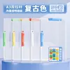 Bolsa de Armazenamento com Suporte de Papel de Teste de Haste Dupla A3 Ampliado Pasta de Arquivos Organizador de Papel de Teste Pasta de Documentos Específica para Estudantes A4