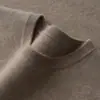 Suéter de cachemira para bebé Baicaicong para hombre, cuello redondo bajo, tejido de punto de cachemira casual de negocios para otoño e invierno