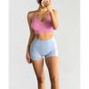 Ropa interior deportiva de las Spice Girls europeas y americanas, con espalda descubierta, sujetador de yoga transpirable con tirantes, chaleco pequeño con cuello en V, ropa de fitness para entrenamiento 1482