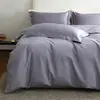 Clase A Lujo Ligero Algodón de Fibra Larga de Xinjiang Juego de Cama de Cuatro Piezas Algodón Puro Color Sólido Juego de Cama de Cuatro Piezas Color Liso Funda de Edredón para B&B Individual