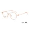Montura de gafas para estudiante de acero plástico super resistente de aleación ultraligera, ajuste arriba y abajo, soporte nasal de silicona, se puede equipar con gafas para miopía al por mayor