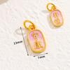 Estilo Chino Antiguo Oro Goteo Aceite Aleación Esmalte Colgante Pequeño Accesorios para Joyería DIY Accesorios para Colgantes de Pulsera Collar