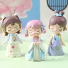 Figuritas de Caja Sorpresa Estilo Chino, Decoraciones de Escritorio de Niña Linda, Regalos Creativos de Niña Vintage