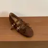 Zapatos Mary Jane de Moda para Mujer, Diseño de Moda Otoñal, Versátiles Zapatos de Salón Casuales Franceses con Lazo, Tacón Alto