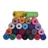 Cuerda Cuerda de Algodón Lino 3 mm de Grosor Cuerda de Algodón Rollo Completo Cuerda para Atar Embalaje Cuerda de Algodón diy Tejido Hecho a Mano Hilo de Algodón de Colores Otro