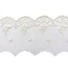 227442 Adornos de Encaje Bordado Accesorios Malla de Tencel Diseño Perforado para Ropa de Mujer y Niña Decoración de Falda