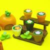 YQT simulación maceta de flor de arcilla carnosa escena en miniatura comida casera juego creativo hecho a mano pegamento de crema accesorios de resina diy