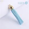 [Párrafo 14] borla de terciopelo coreano para accesorios de joyería DIY 5cm borla pequeña dorada Terciopelo Coreano