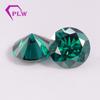 Moissanita verde de Provan Jewelry, piedra artificial desnuda, moissanita redonda directa al por mayor