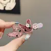 Estilo Infantil Clip para el Cabello de Conejo Rosa con Diamantes Completos Accesorio para el Cabello de Conejito de Dibujos Animados Pin para el Cabello Versátil para Flecos Pin de Pato Accesorio para el Cabello