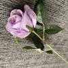 Mei Chen flanela única pequena Mei Bud artificial flor casamento decoração decoração falsa flor fotografia adereços simulação Rosa