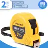 Cinta métrica Deli 5 metros 3 metros regla anillo de regla acero de alta precisión cinta métrica caja de regla acero inoxidable engrosado duro anticaída regla de acero
