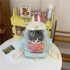 Bolsa Transversal Estilo Japonês Nova de Alto Valor Padrão Xadrez Doce Fresco Tendência Leve Grande Capacidade para Meninas