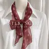 Pañuelo de Seda de Lunares para Mujer, Nuevo Color Café 2026 Bufanda Larga para el Cuello, Pañuelo de Seda de Lujo Ligero, Diadema, Accesorio de Cinta
