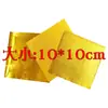 Papel de Envoltura para Dulces de Chocolate de Papel de Aluminio Dorado Bola de Sésamo Papel de Envoltura Cuadros Finos Brillantes Piel de Naranja Té Papel de Aluminio Dorado