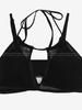 Comercio Exterior AliExpress Amazon Traje de Baño Bikini Bikini de Color Sólido con Abertura para Mujer