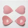 Novas Coberturas de Mamilo em Formato de Coração Roupa Íntima Anti-Queda Sutiã Sem Alças Feminino Push-Up Que Não Cai Levanta Adesivos de Mamilo Invisíveis para Vestido de Casamento