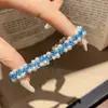 Pulsera de perlas con lazo de doble capa estilo vintage francés, diseño único y versátil, joyería de lujo ligero y de alta gama