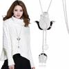Cadena de suéter de tulipán largo para mujer, atmósfera de moda de alta gama, perla, accesorios de ropa de otoño e invierno