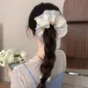 Goma para el pelo estilo francés-coreano, nuevo modelo 2026, accesorio para el pelo estilo colegio británico, coleta satinada retro casual