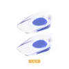 Protetor de Calcanhar de Silicone Palmilha Interna Invisível para Aumento de Altura Absorção de Choque Esportiva Protetor de Calcanhar para Homens e Mulheres Palmilha de Meio Tamanho para Calcanhar de Mulheres