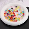 Cuentas Sueltas Facetadas de Acrílico Transparente de 6 mm Cuentas de Esquina Materiales de Accesorios para Joyería Hecha a Mano Casera Pulsera Collar