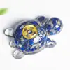 "Ornamentos de Tartaruga de Cristal Natural Preenchidos com Resina" Decoração de Mascote para Casa Escultura de Tartaruga Artesanal de Cristal