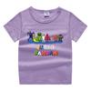 2023 nueva ropa infantil, camiseta de manga corta de verano para niños, camisa de algodón para niños y niñas, camiseta de media manga para bebés, top para niños