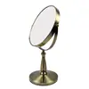 Espejo de maquillaje HD estilo europeo de metal para tienda de gafas tienda de joyería oro y plata salón de belleza espejo de maquillaje especial lupa