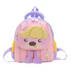 Mochila Escolar para Estudiante de Jardín de Infancia y Primaria Oso Lindo de Dibujos Animados Niño y Niña Mochila Ligera Mochila de Viaje para Niños al Salir