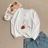 Nueva camiseta de algodón con tacto a lino, estilo otoño, manga larga, con tapeta de botones, camisa básica versátil y elegante estilo coreano, top holgado de cuello redondo