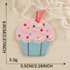 Etiqueta Bordada Sticker Bordado DIY Cuenta de Mano Accesorios de Bordado Accesorios para Comida Pastel Parche Autoadhesivo Accesorios Sticker de Tela Original