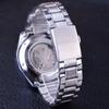Reloj Mecánico Automático FORSINING/Fucini Esqueleto Completo Correa de Acero Inoxidable Reloj Mecánico Automático para Hombre Reloj para Hombre