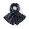 Cachecol estiloso de tricô de cashmere com jacquard de borboleta estilo britânico, nova coleção outono/inverno, aquecedor de pescoço quente e fashion para mulheres