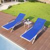 Cadeira de Praia de Lazer para Exterior Cadeira de Praia para Casa de Campo Varanda Pátio Sala de Sol Litoral Parque Aquático Piscina Externa Cadeira Longa