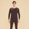 Roupa íntima térmica feminina nova com borda de caxemira, conjunto de veludo dupla face, gola redonda, inverno, para casais, roupa de outono, calças compridas masculinas