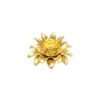 Variedade de cobre puro de mini montagem tridimensional flor feita à mão diy acessórios cocar antigo hairpin material