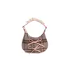Bolsa Infantil Transfronteiriça Novo Estilo Coreano Estética Nicho Bolsa Transversal para Meninas Bolsa Pequena de Meia-Lua Personalidade Retrô de Ombro Único
