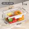 Fiambrera Compartimentada para Conservar Fresco Comida Fiambrera Caja Sellada Caja de Almacenamiento para Refrigerador Tarro Sellado Congelado con Tapa