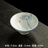 Taza de té china azul y blanca pintada a mano Juego de té Kung Fu Color bajo cubierta Cerámica Taza de té pequeña Taza cubo para el hogar 35ml Taza para invitados