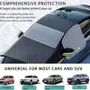 Protetor de Neve para Carro Transfronteiriço, Para-brisa Dianteiro Anti-Gelo e Anti-Neve, Protetor Solar, Para-brisa Espessado, Ímã Anticongelante, Protetor de Neve, Capa para Carro