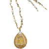 Conjunto de Pérola Barroca e Citrino Corrente de Suéter de Pérola Natural de Água Doce Moldada Conjunto de Três Peças Inlaid Avançado de Nicho